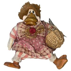 NWT The Country Folks Eliza Ducklittle Country Duck Home Decor